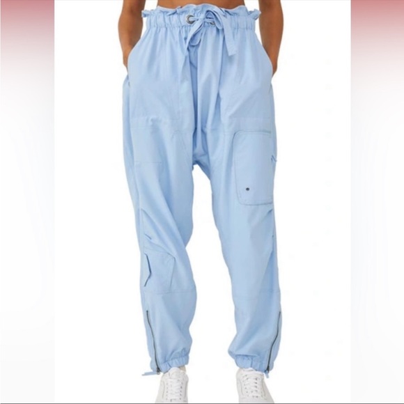 Free People Movement spring trekker pants in snowbird blue - Picture 2 of 7